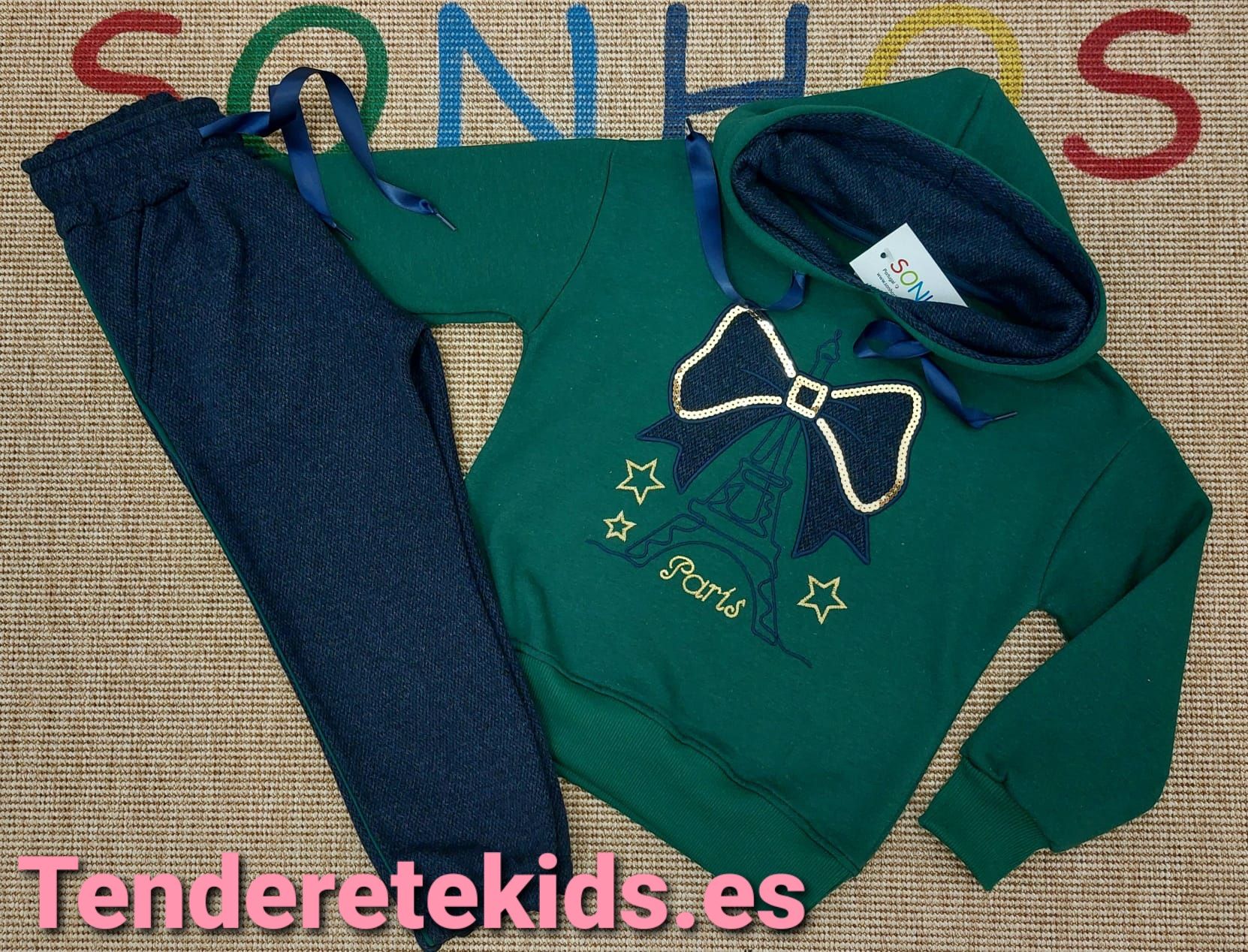 Chandal Paris verde lazo