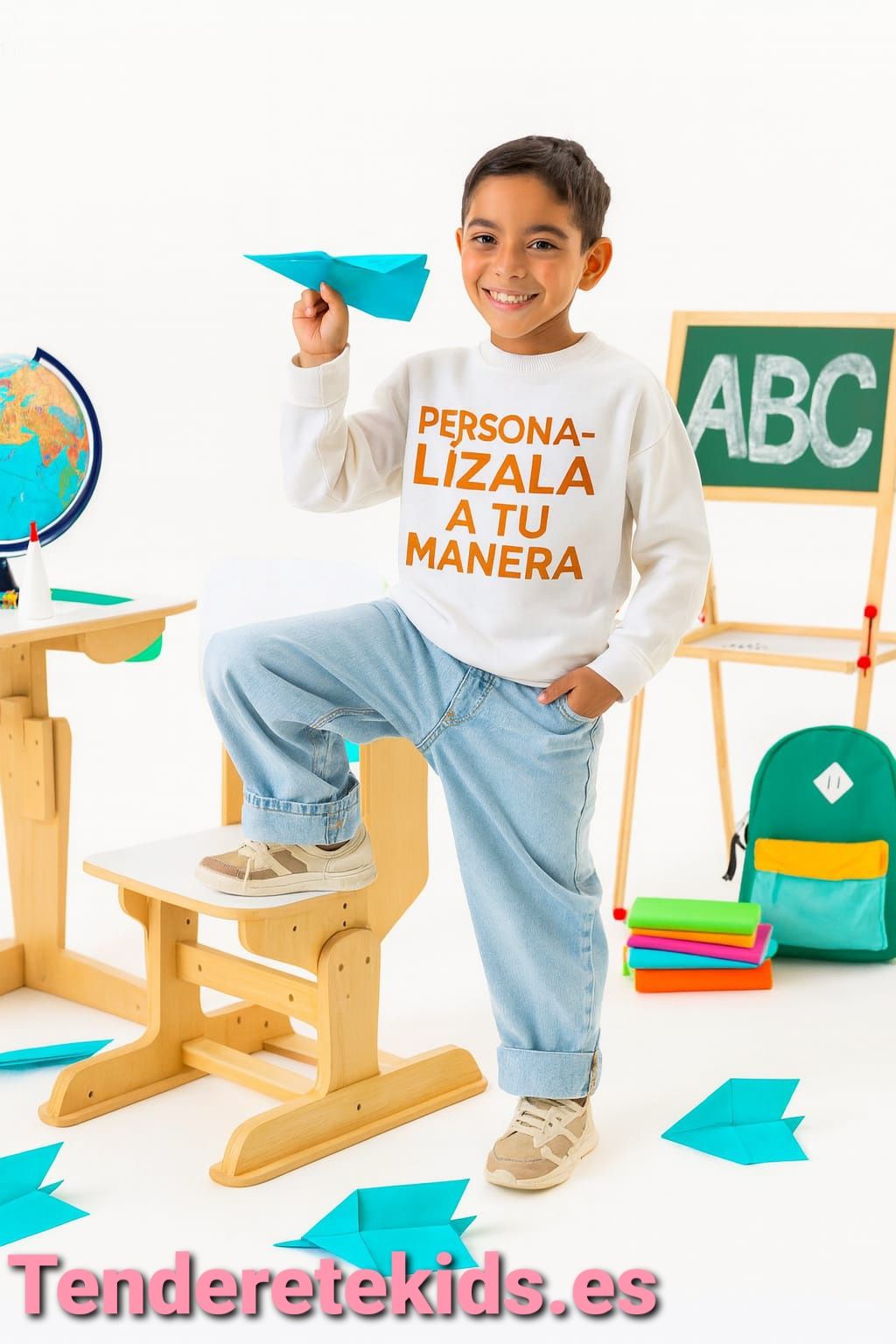 Sudadera personalizada a tu manera (modelo cerrada sin capucha) en varios colores a elegir