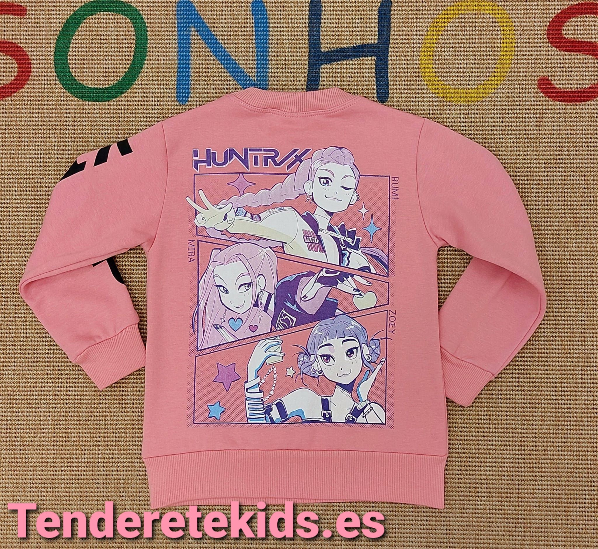 Chandal huntrix rosa con espalda estampada
