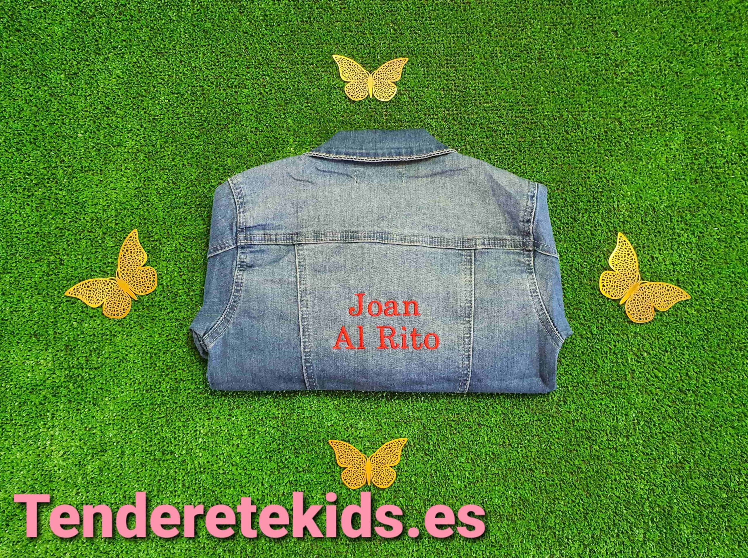 Chaqueta vaquera personalizada con nombre