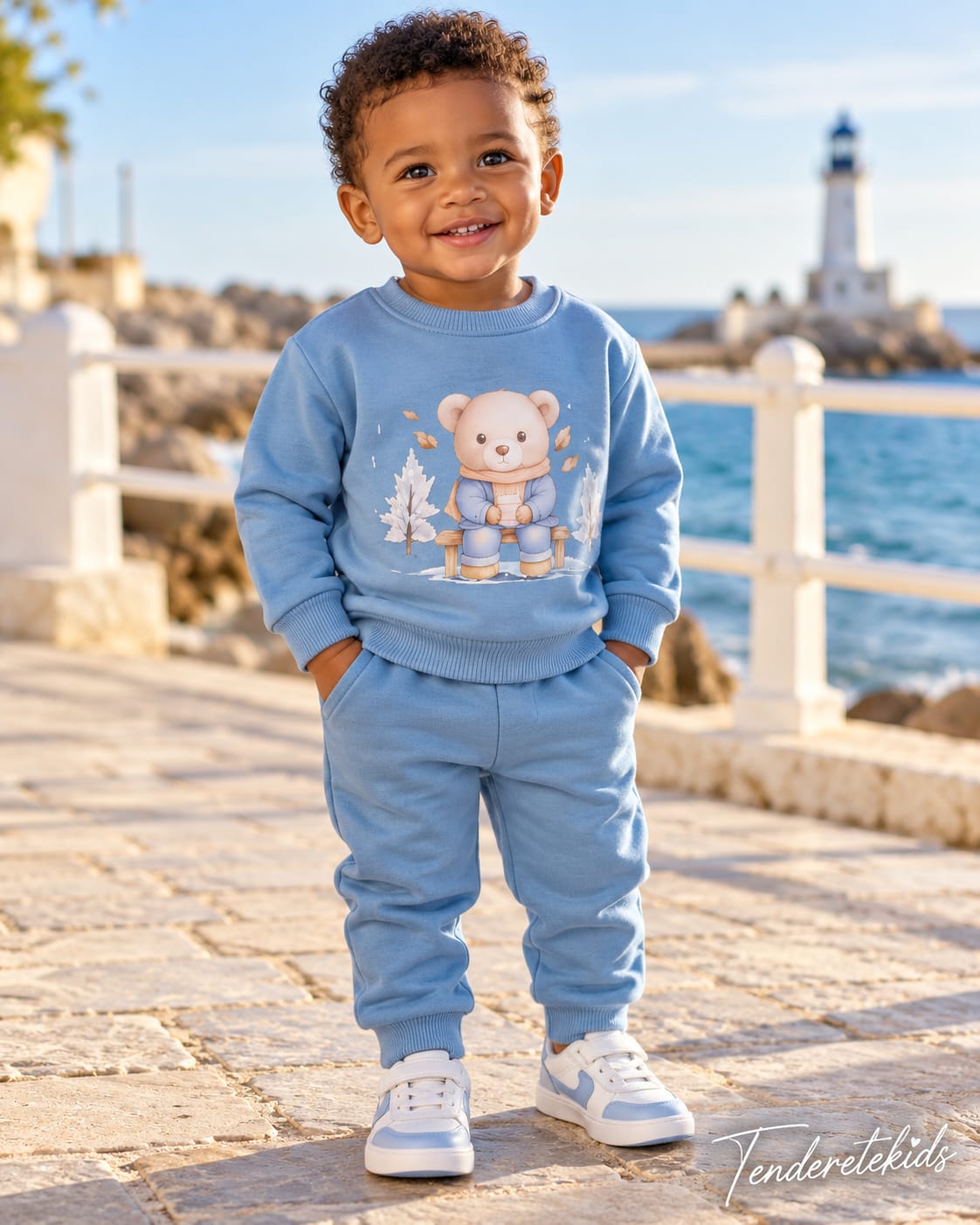 Chandal celeste osito invernal