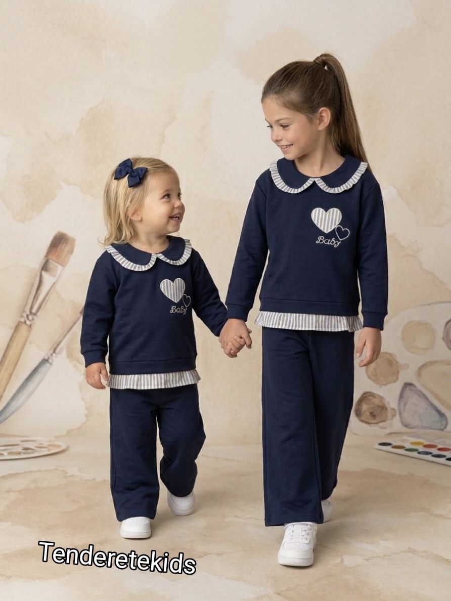 Conjunto marino Baby cuello bebé