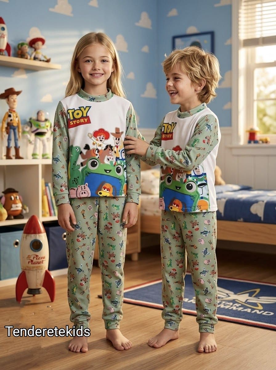 Pijama Toy Story verde (Tejido polar)