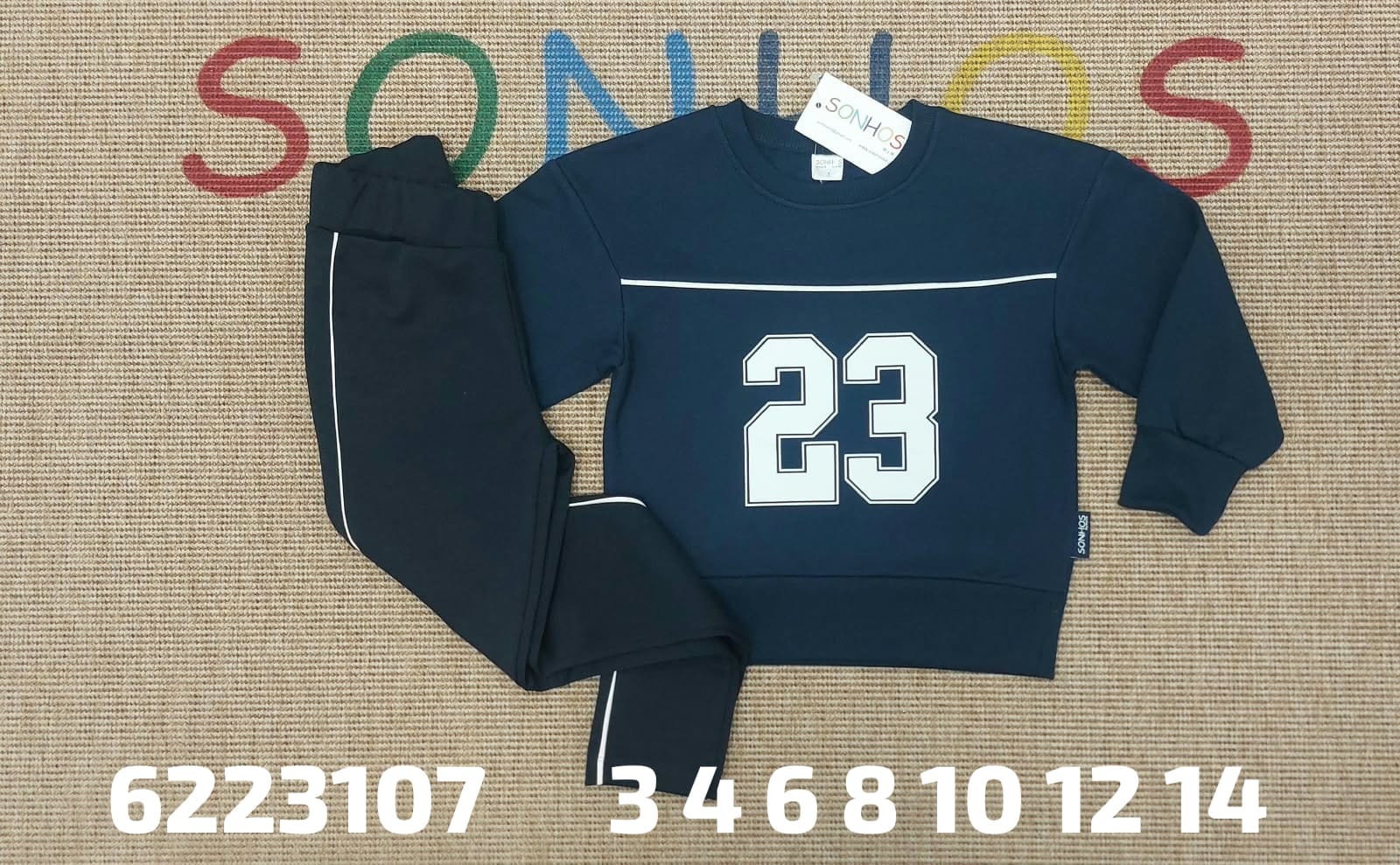 Chandal 23 marino con raya blanca
