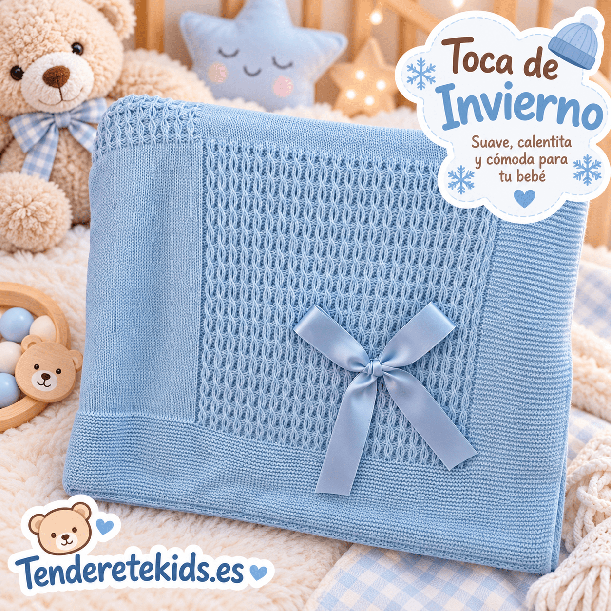 Toca celeste con lazo (c605)